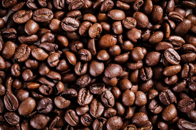 Roasted coffee beans background