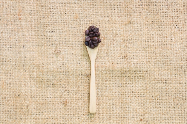 Roasted Coffee Beans On Table.