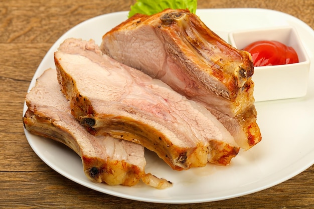 Roasted pork