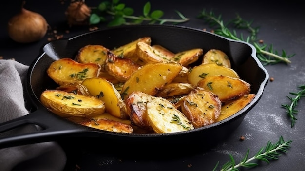 Roasted Potatoes with Herbs and Spices