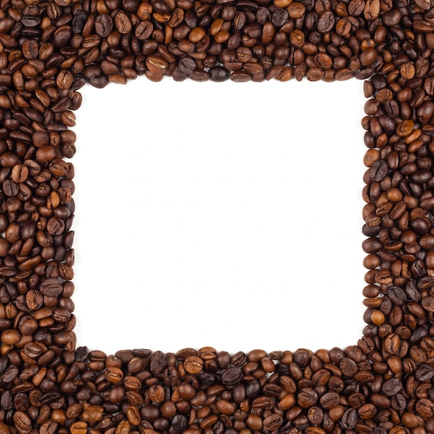 Roasted Thai coffee beans texture background