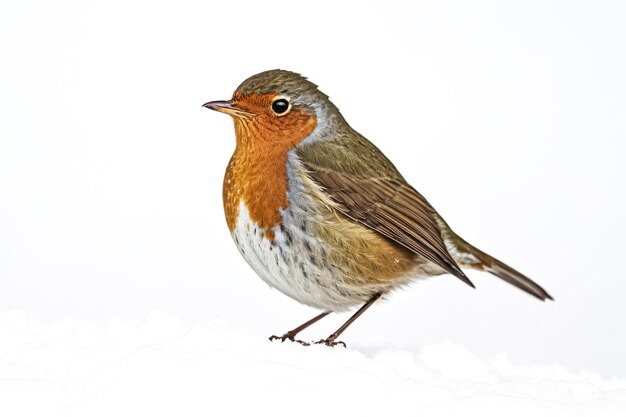 Photo robin in the snow