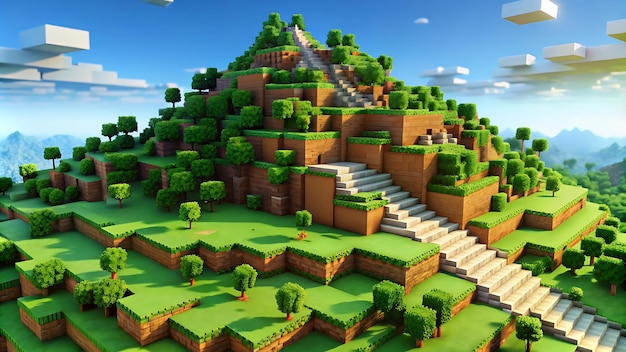 Photo roblox minecraft game background wallpaper