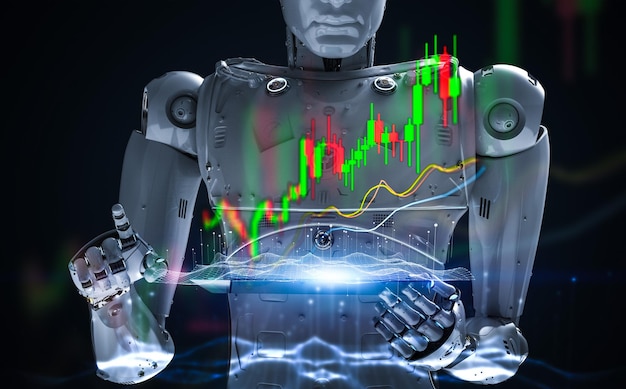 Robot analyze stock market big data