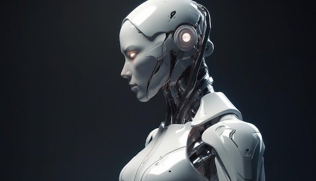 Robot android woman