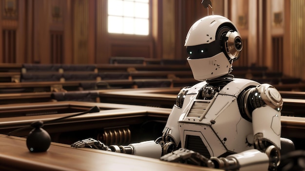 Robot Defendant in American Courtroom