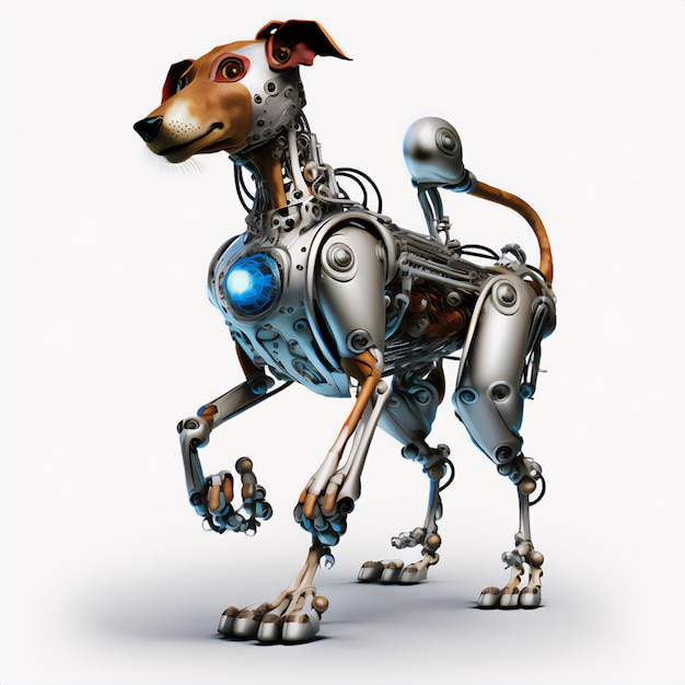 The robot dog illustration captures the spirit of innovation