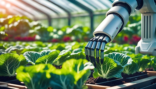 Robot manipulator with smart farming technology robotic agriculture