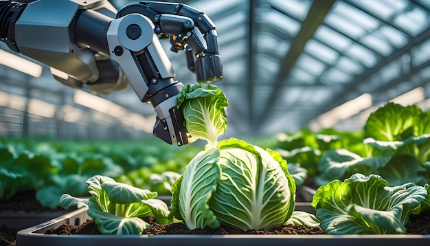 Robot manipulator with smart farming technology robotic agriculture