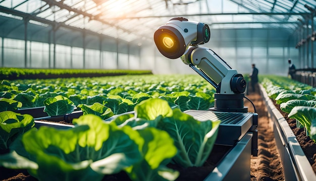 Robot manipulator with smart farming technology robotic agriculture