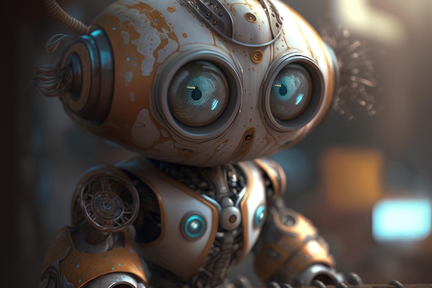 A robot with a big eye