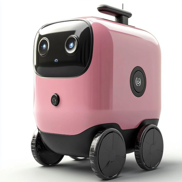 A Robot with delivery boxes delivery robot