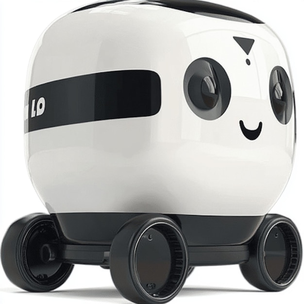 A Robot with delivery boxes delivery robot