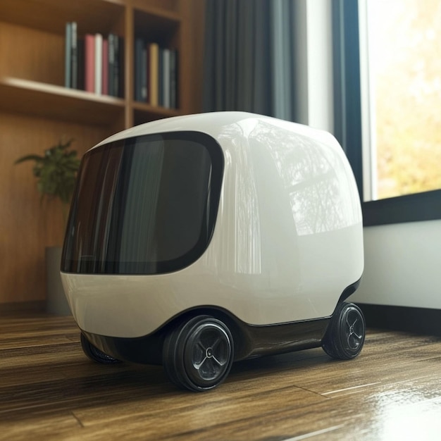 A Robot with delivery boxes delivery robot