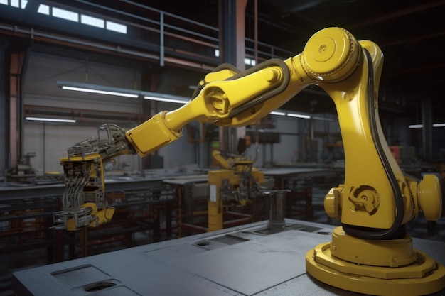 Robotic arm industrial automated Generate Ai