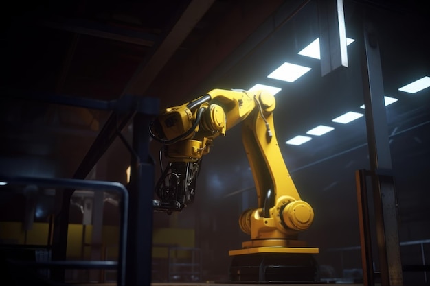 Robotic arm industrial processor plant Generate Ai