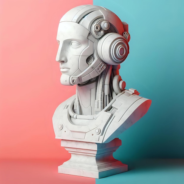 Robotic Head Sculpture