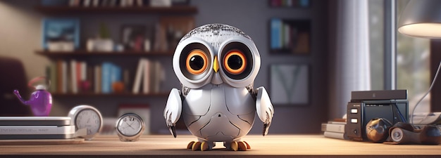 a robotic owl into a smart home system allowing it to control various devices