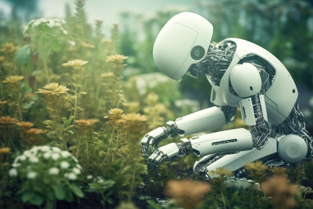 Robotic precision meets nature the smart assistant beautifying the environment