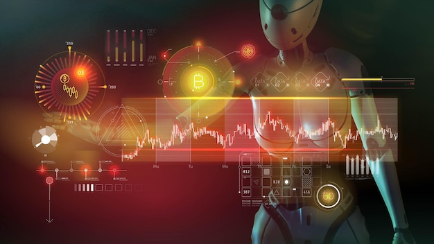 Robotic processing of bitcoin exchange data d render