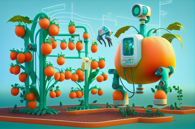 Robotic Watering Farm Plant Automatic Irrigation