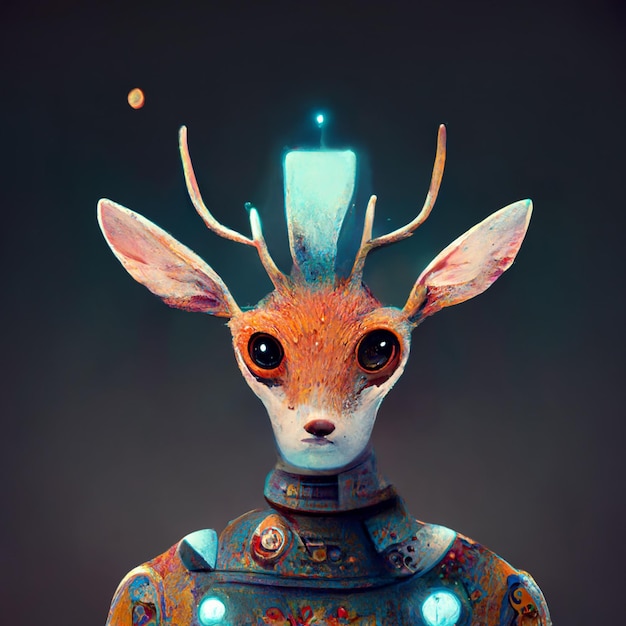 Robotics deer artwork