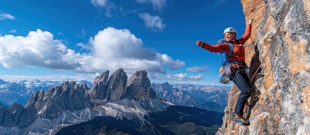 Rock Climbing Adventure in the Italian Dolomites