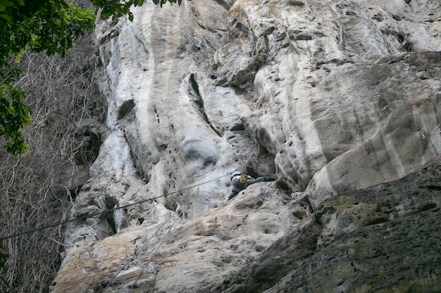 Rock climbing is the favorite activity of people