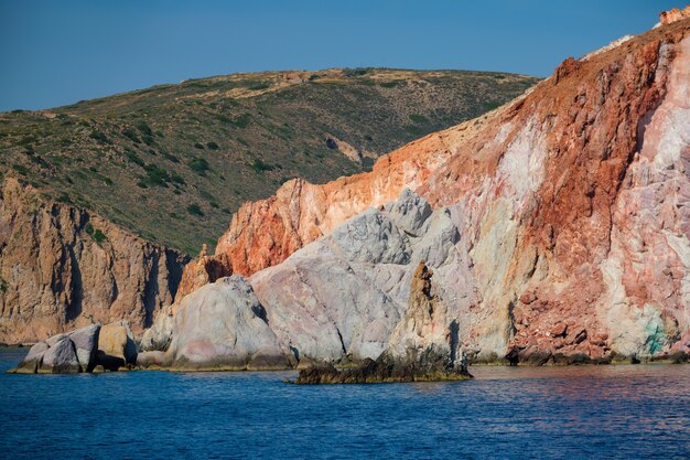 Rock formations in aegean sea