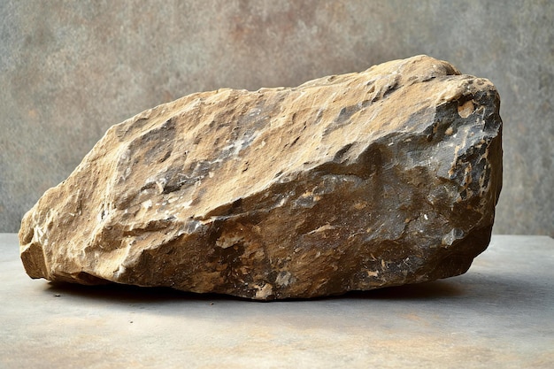 Rock stone on cement floor with copy space for text or image