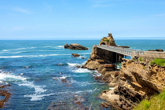 Rock of the Virgin, Biarritz city, France