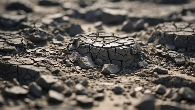 a rock with a pattern of black and gray rocks