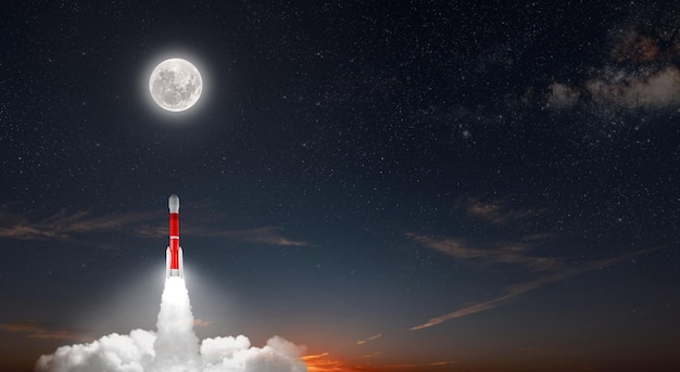 Rocket flies into space on Christmas Eve