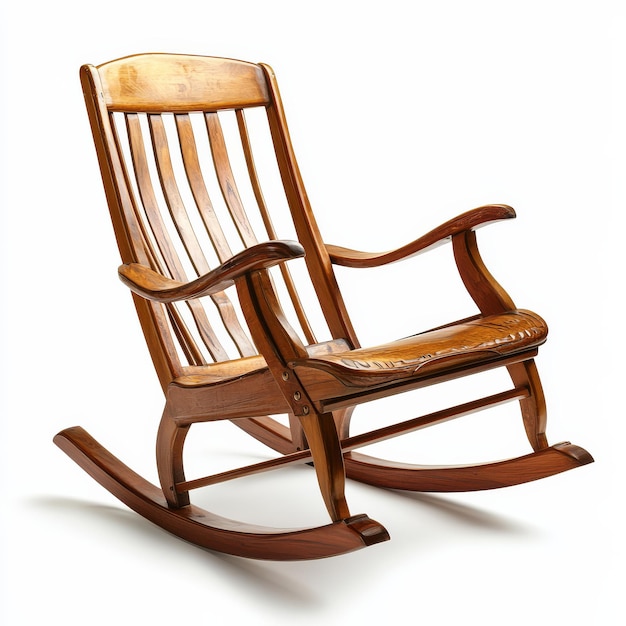 The rocking chair is perfect for unwinding with a book or enjoying a peaceful moment