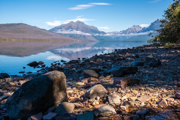 Rocks along the Shore of Lake McDonald