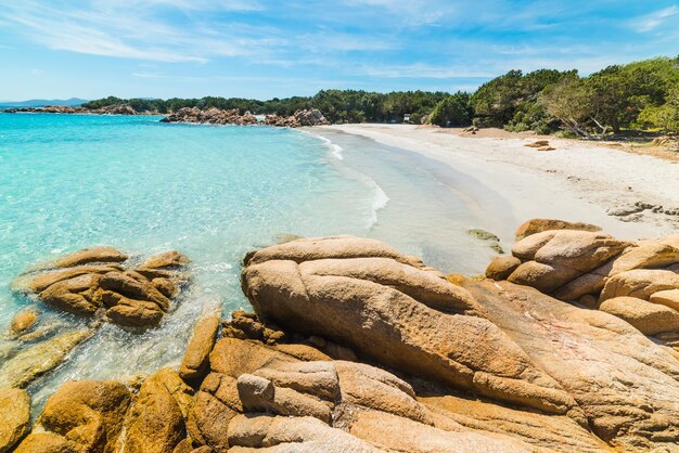 Rocks in Capriccioli beach Sardinia