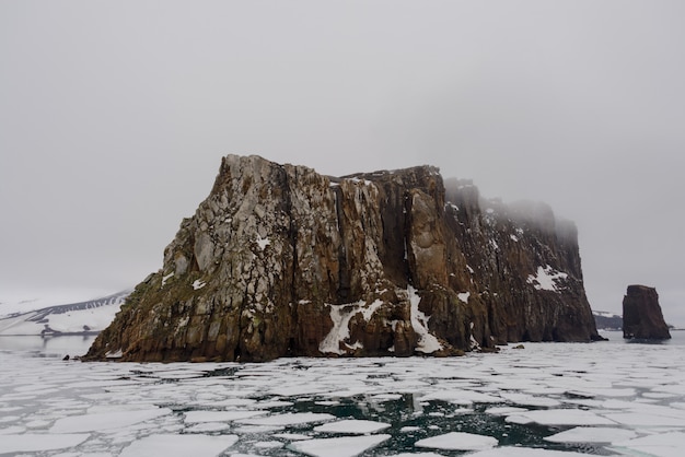 Rocks on Deception island, Antarctica