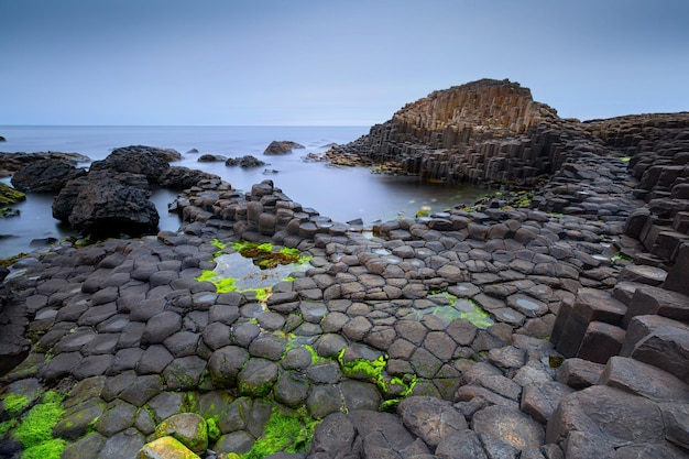 Rocks formation giants causeway county antrim northern ireland uk