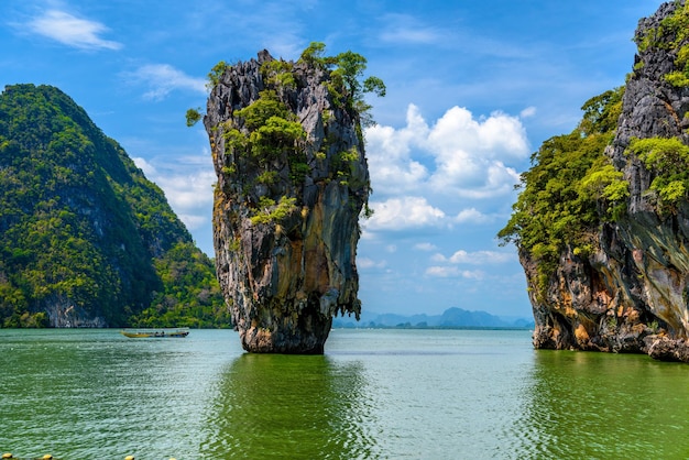 Rocks on James Bond island Khao Phing Kan Ko Tapu Ao Phangng