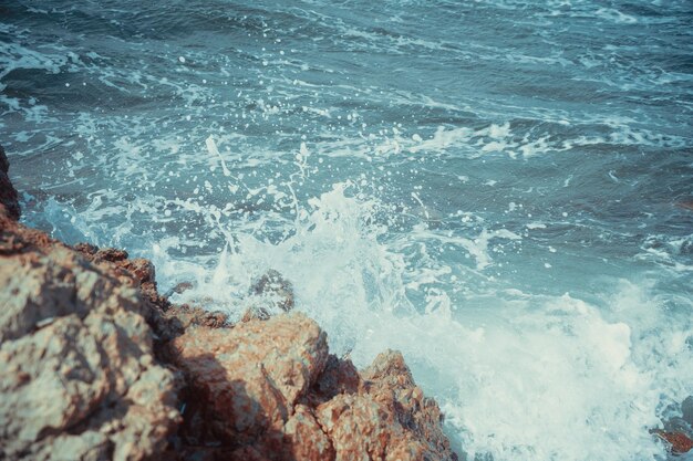 Rocky coast by the sea