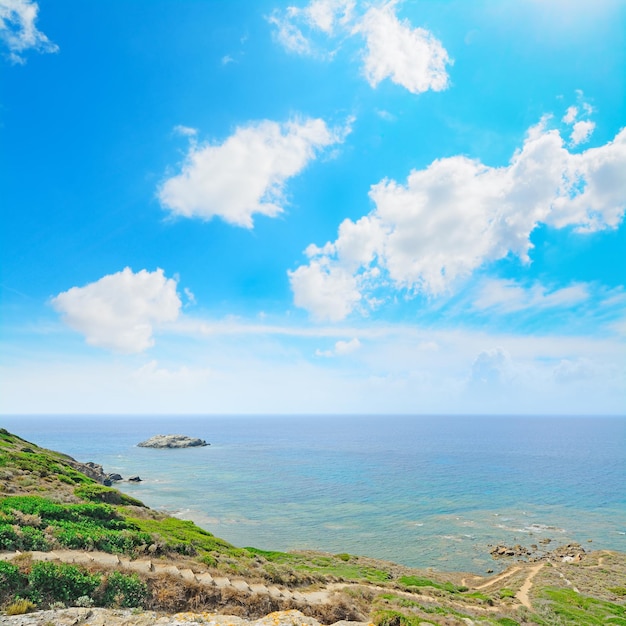 Rocky coast in Sardinia Italy