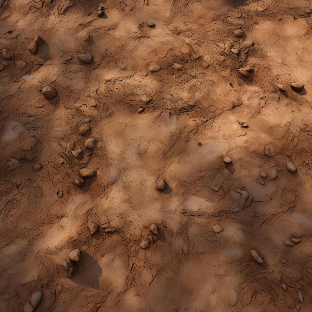 Photo rocky dirt field landscape