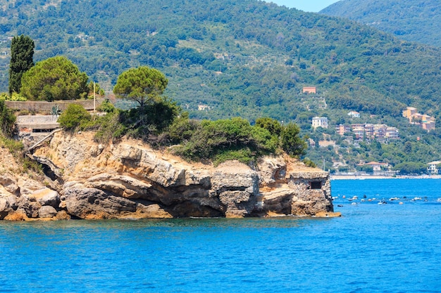 Rocky sea coast Portovenere Italy