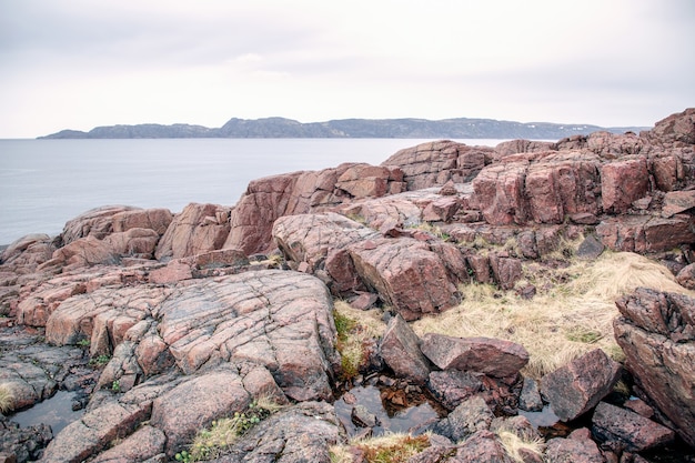 Rocky shores beyond the Arctic Circle