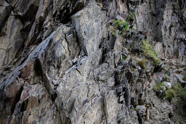 Rocky texture of highlands Dark rocks