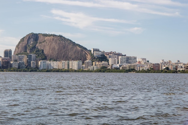 Rodrigo de Freitas Lagoon in Rio de Janeiro Brazil