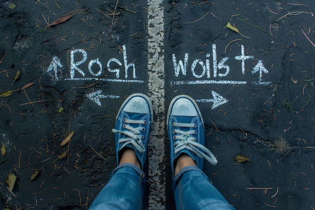 Photo rohs and woils a journey of contrasting perspectives