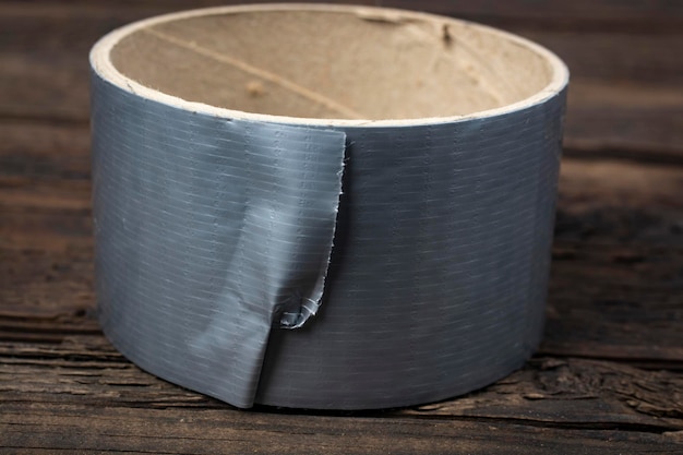 Roll of adhesive tape closeup