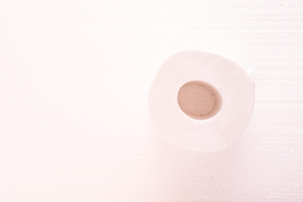 Roll of toilet paper with copyspace toned