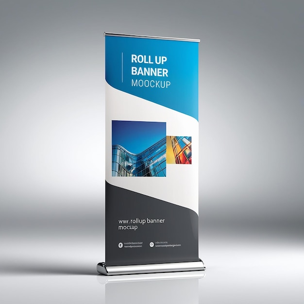 Roll up banner mockup design